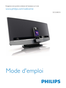 Mode d’emploi Philips DCW8010 Station d’accueil