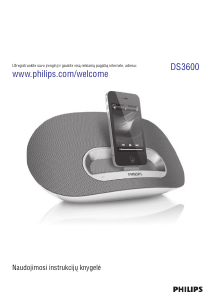 Vadovas Philips DS3600 Garsiakalbio dokas