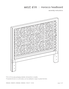 Manual West Elm Morocco Headboard