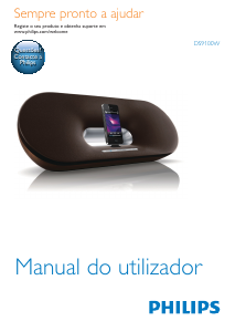 Manual Philips DS9100W AirPlay Primo Altifalante de base