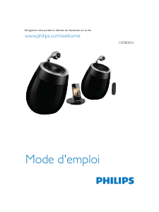 Mode d’emploi Philips DS9800W Station d’accueil