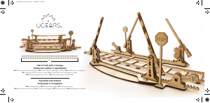 Handleiding Ugears set 015 Mechanical Models Rails