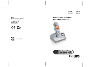 Manual Philips DECT6270S Telefone sem fio