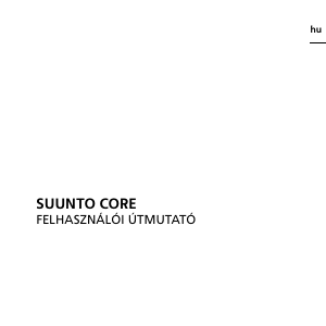 Használati útmutató Suunto Core Sportóra