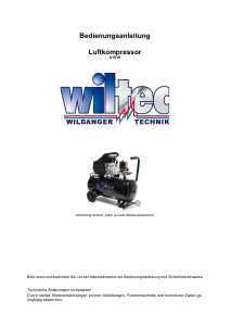 Bedienungsanleitung Wiltec 61016 Kompressor