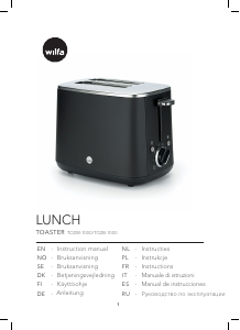 Manual Wilfa TO2W-1000 Toaster