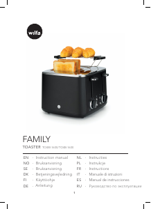 Manual Wilfa TO4B-1600 Toaster