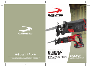 Manual de uso Daihatsu HI-SS20 Sierra de sable