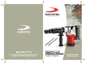 Manual de uso Daihatsu MD15-HEX Martillo de demolición