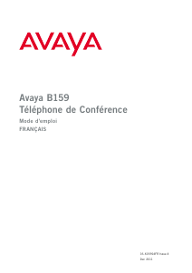 Mode d’emploi Avaya B159 Téléphone de conférence