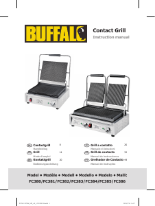 Manual Buffalo FC382 Grelhador de contacto