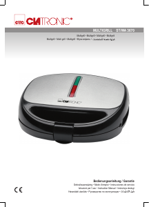 Manual de uso Clatronic ST 3670 Grill de contacto