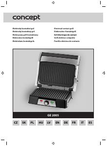 Handleiding Concept GE2005 Contactgrill
