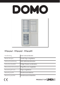 Manual Domo DO91306C Fridge-Freezer