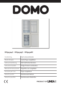 Mode d’emploi Domo DO91304C Réfrigérateur combiné