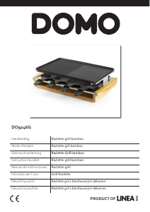 Mode d’emploi Domo DO9246G Gril raclette