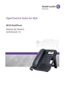 Manual de uso Alcatel-Lucent 8018 Teléfono