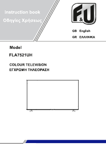Εγχειρίδιο F&U FLA7521UH Τηλεόραση LED