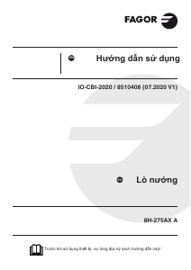 Hướng dẫn sử dụng Fagor 8H-275AX-A Lò nướng