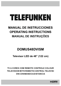 Manual Telefunken DOMUS48DVISM Televisor LED