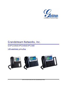 Návod Grandstream GXP2130 IP telefón