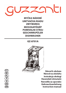 Manual Guzzanti GZ 8701A Dishwasher