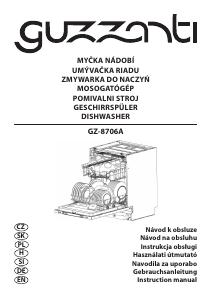 Manual Guzzanti GZ 8706A Dishwasher