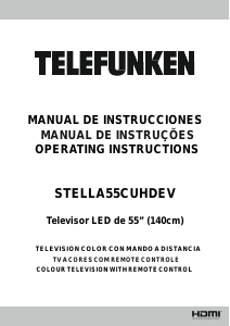 Manual Telefunken STELLA55CUHDEV LED Television