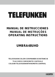 Manual Telefunken UMBRA48UHD Televisor LED