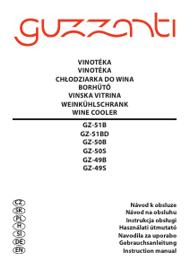 Instrukcja Guzzanti GZ 49S Chłodziarka do wina