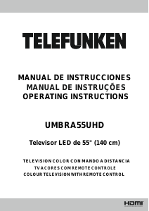 Handleiding Telefunken UMBRA55UHD LED televisie