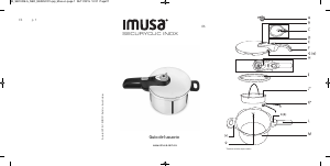 Manual de uso Imusa Securyclic Inox Olla a presión