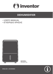 Manual Inventor CB-WUI-20L Dehumidifier