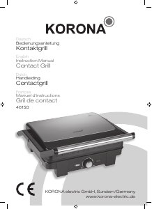 Bedienungsanleitung Korona 46150 Kontaktgrill