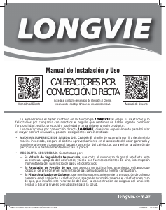 Manual de uso Longvie ECA5KVT Calefactor