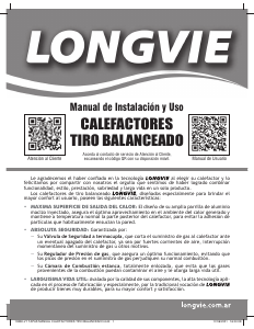 Manual de uso Longvie EBA3KVT Calefactor