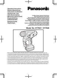 Mode d’emploi Panasonic EY78A1 Perceuse visseuse