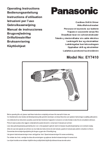 Handleiding Panasonic EY7410 Schroef-boormachine