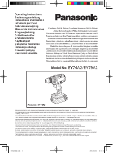 Manuale Panasonic EY74A2 Trapano avvitatore