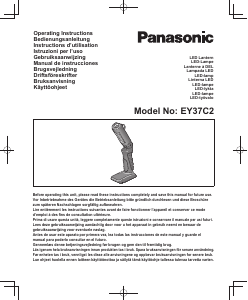 Bruksanvisning Panasonic EY37C2 LED Lantern Ficklampa