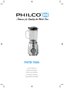 Návod Philco PHTB 7000 Mixér