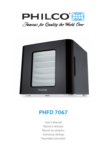 Manual Philco PHFD 7067 Food Dehydrator