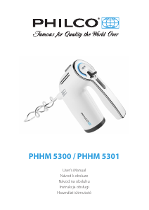 Návod Philco PHHM 5301 Ručný šľahač