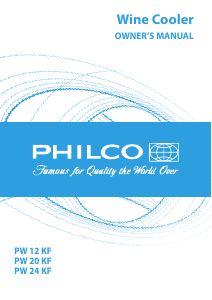 Manual Philco PW 12 KF Wine Cabinet