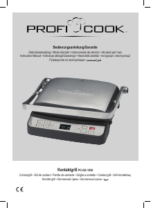 Manuale Proficook PC-KG 1030 Grill a contatto