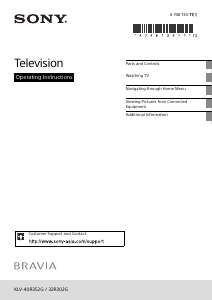 Manual Sony Bravia KLV-32R302G LCD Television