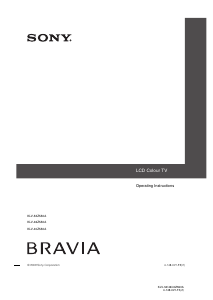 Manual Sony Bravia KLV-40Z550A LCD Television