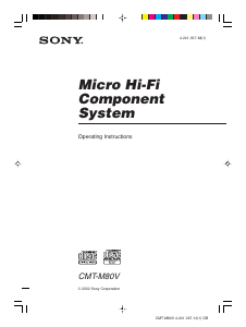 Handleiding Sony CMT-M80V Stereoset