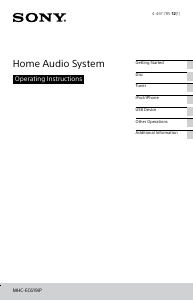 Manual Sony MHC-EC619iP Stereo-set