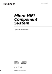 Handleiding Sony CMT-VP1 Stereoset